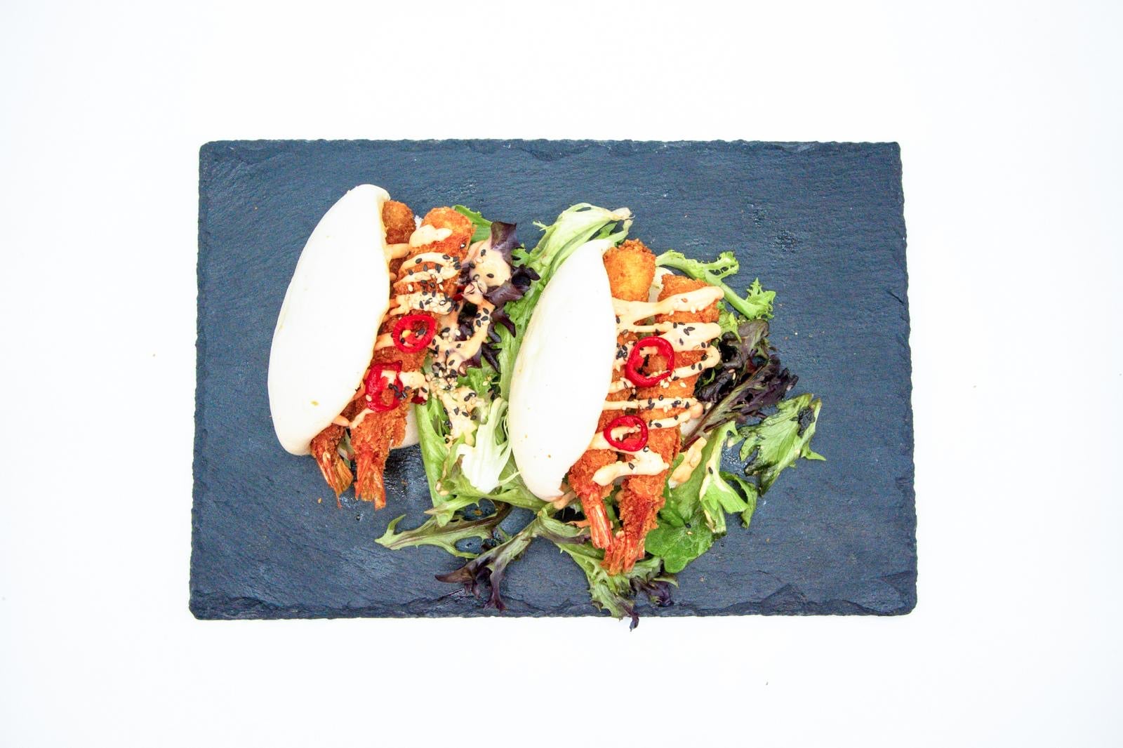 • Prawn Katsu bao buns