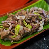 Belong's Dinakdakan With Rice And Drinks