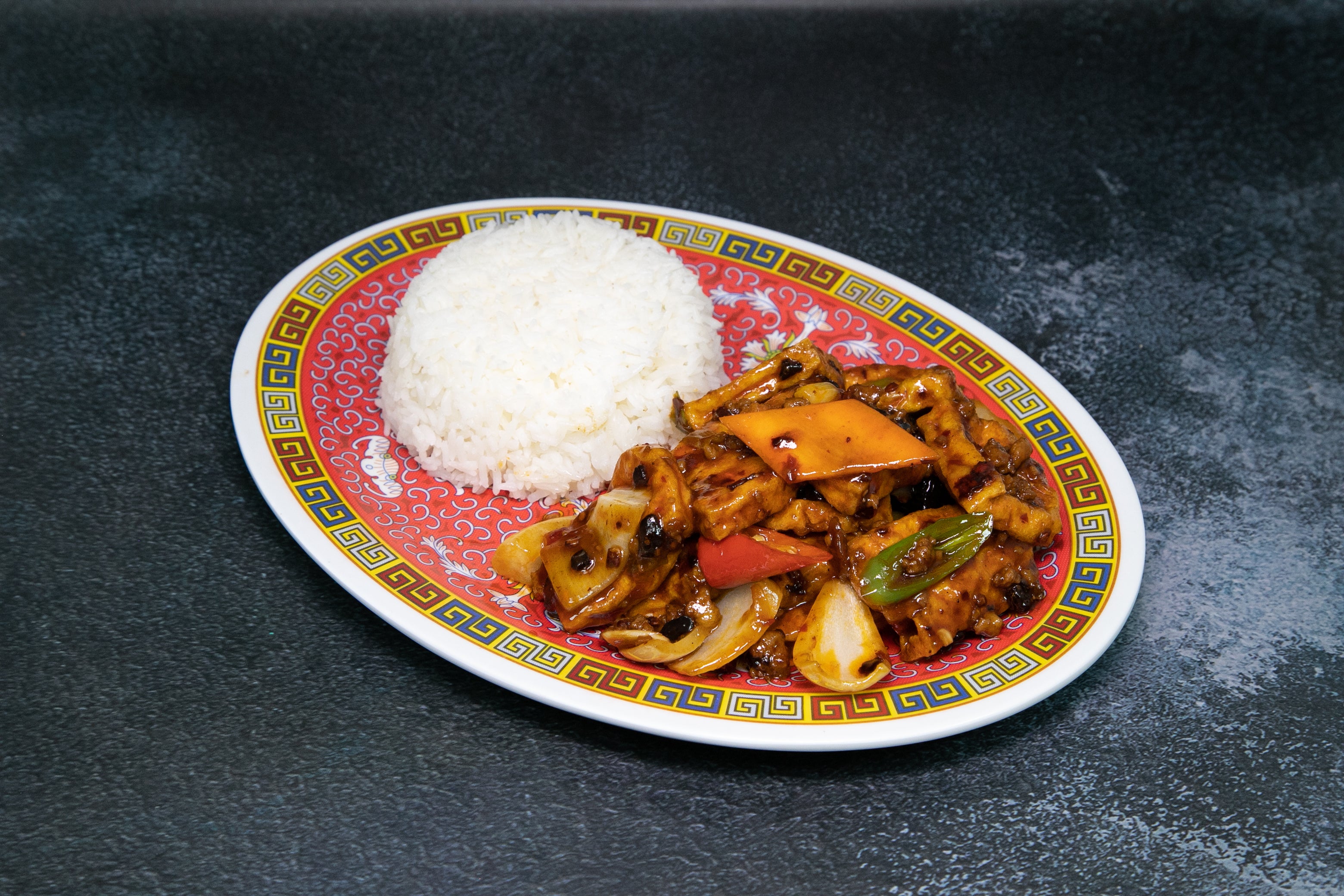 Village Style Braised Tofu with Minced Pork 家常豆腐配白饭