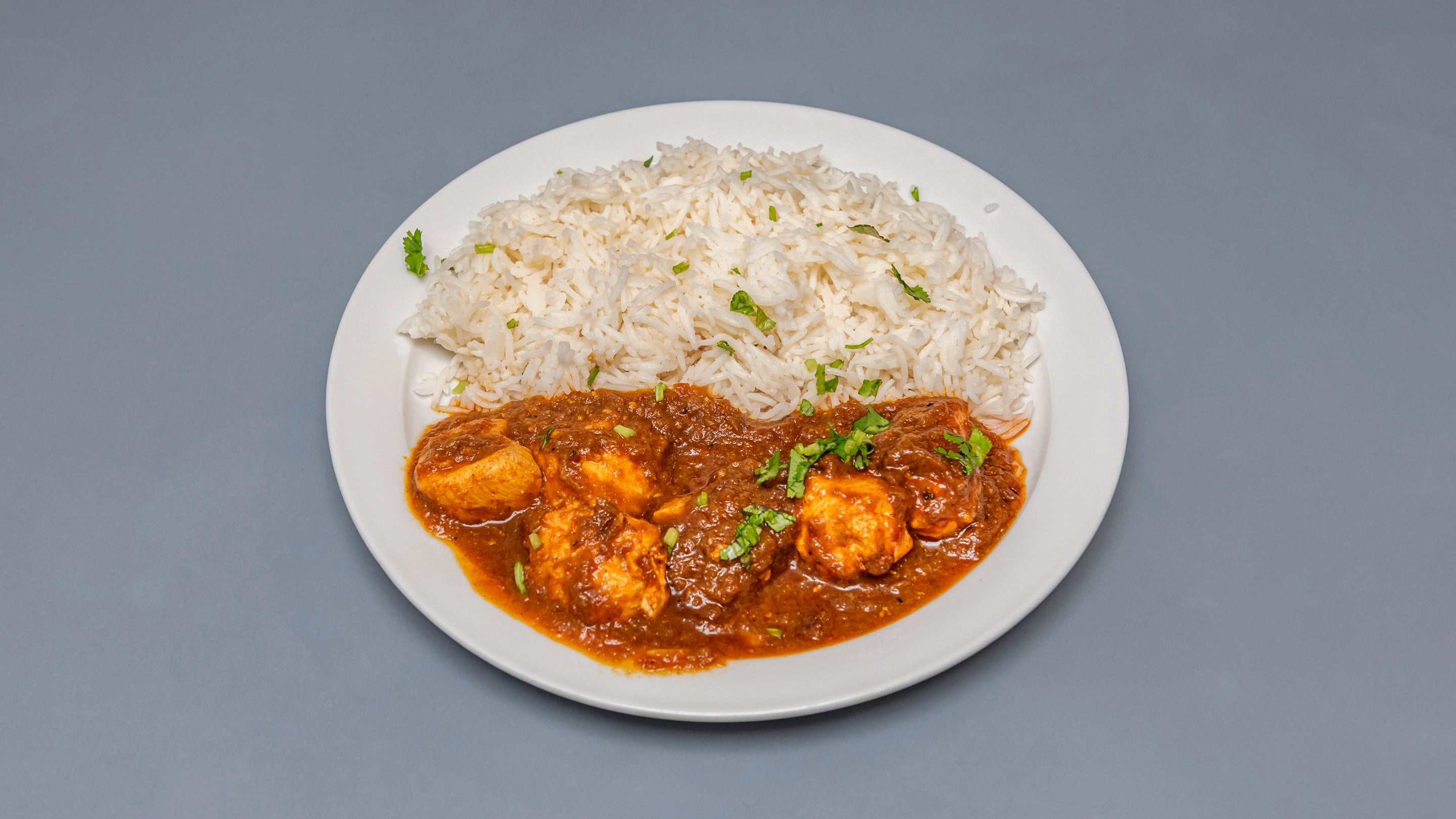 South Indian Chicken Curry with Rice