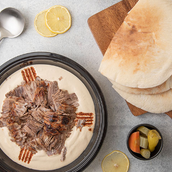 Beef Shawerma With Hummos