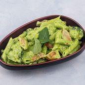 Pasta In Fresh Pesto Sauce