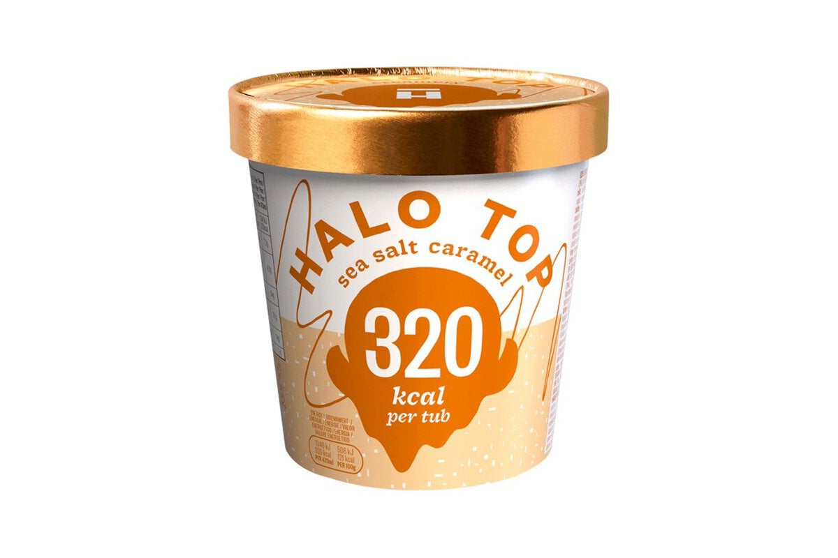 Halo Top Sea Salt Caramel Low Calorie Ice Cream 473ml