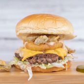 Special Beef Burger With Fries