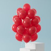 Red Latex Helium Balloon