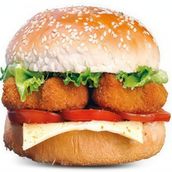 Chicken Nuggets Burger Sandwich