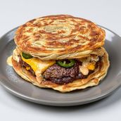 Paneer Tikka Paratha Burger