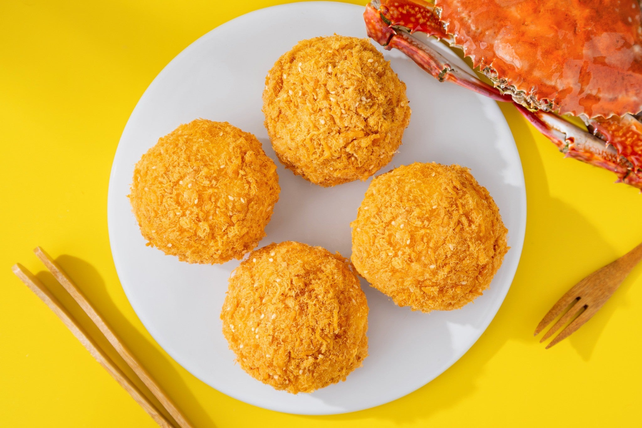 Crispy Crab Roe Bun 6PCS蟹黄酥松小贝6颗装