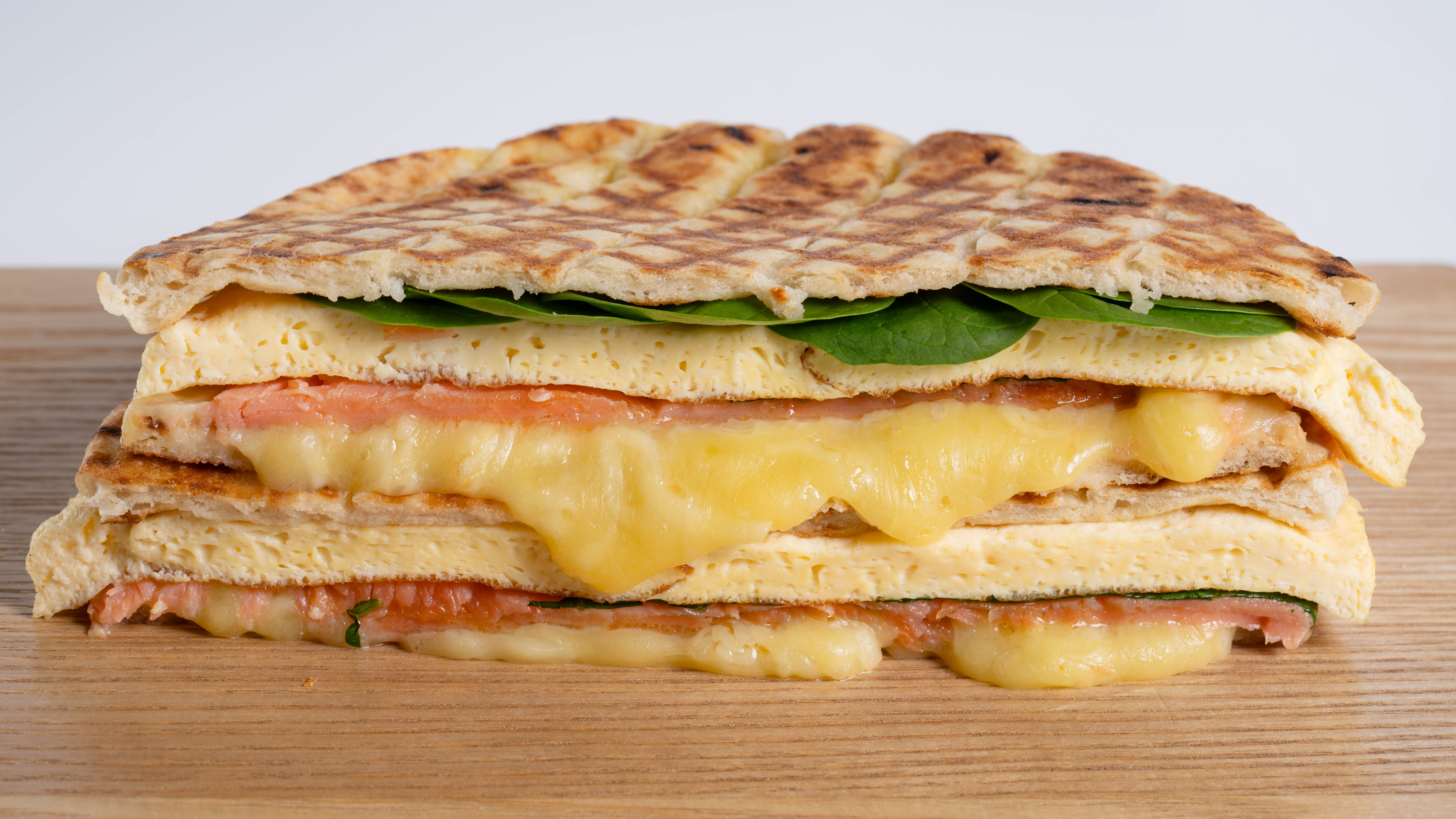 Scrambled Egg and Smoked Salmon Toastie