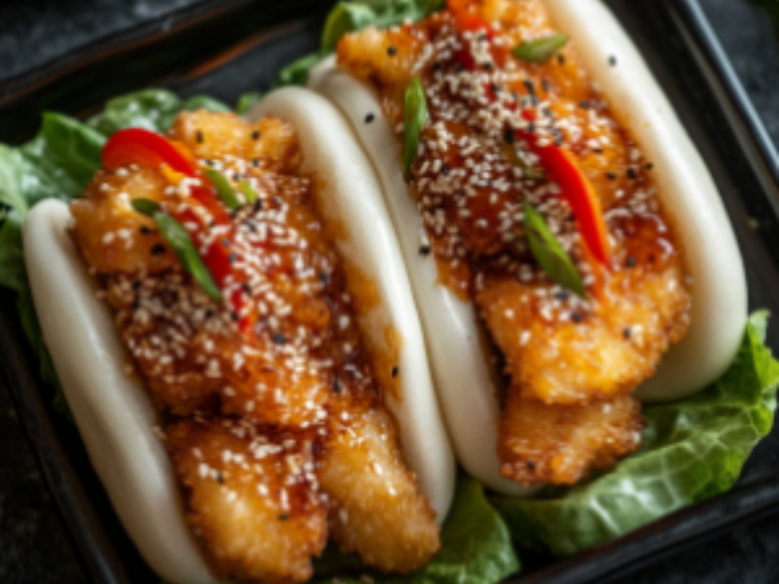 Vegan Crispy Chicken Bao Bun 2 pieces