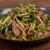 Beef with Ginger and Spring Onion