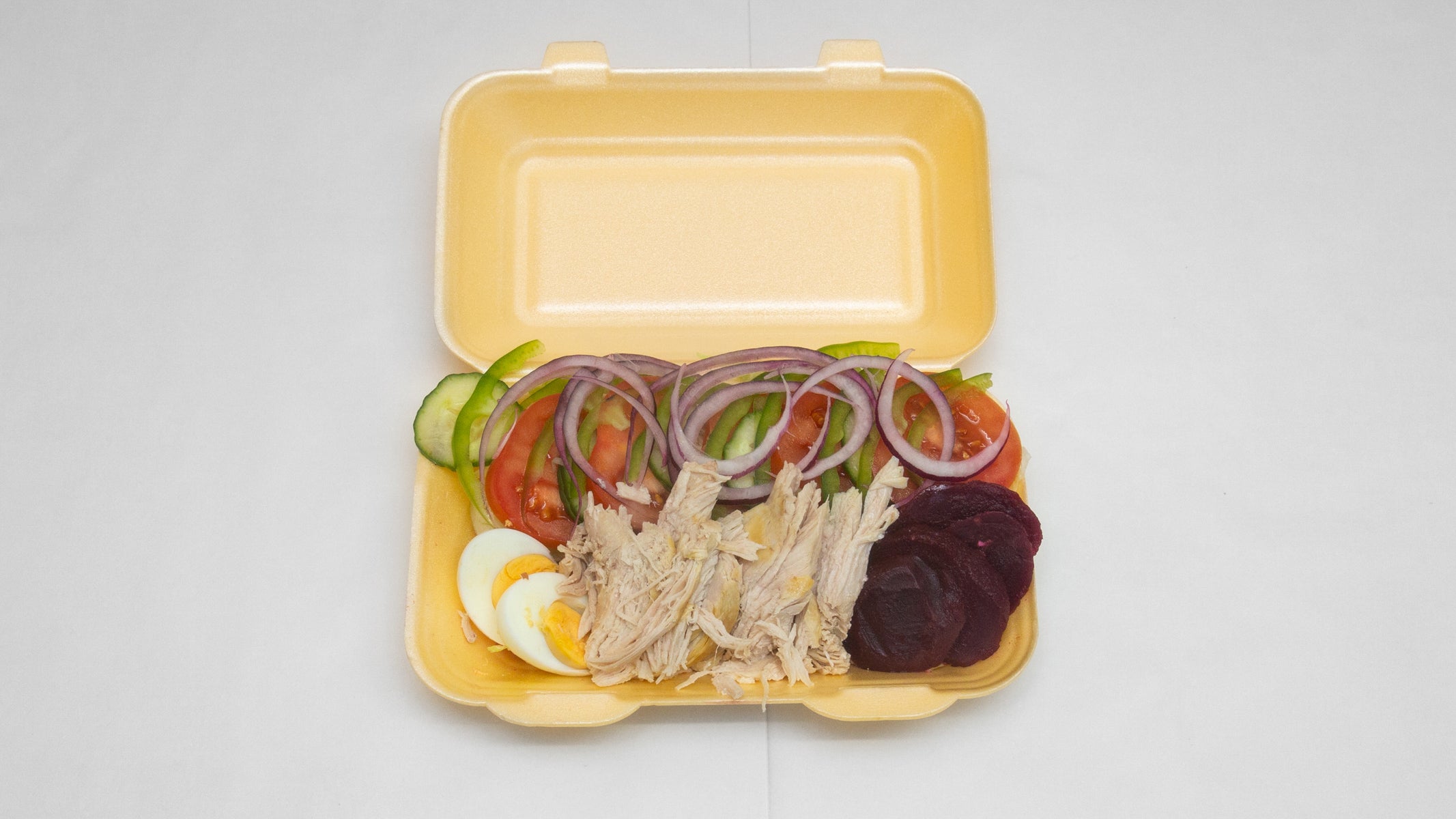 Hot Meat and Veggie Box Salad