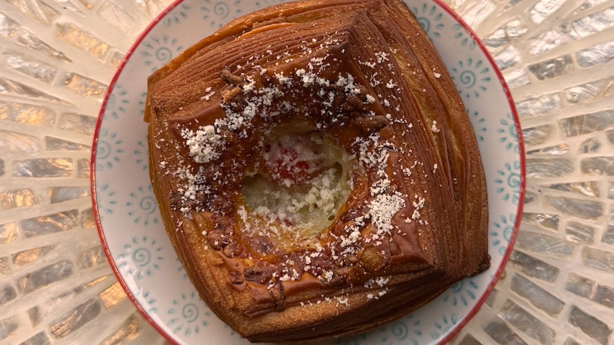 Danish Mozzarella topped with Parmesan