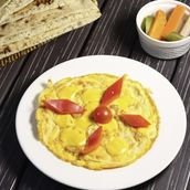 Cheese Omelette Egg Plate