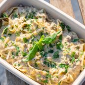 Creamy Truffle Beef Pasta