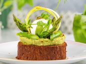 Soft Boiled Eggs With Grilled Green Asparagus