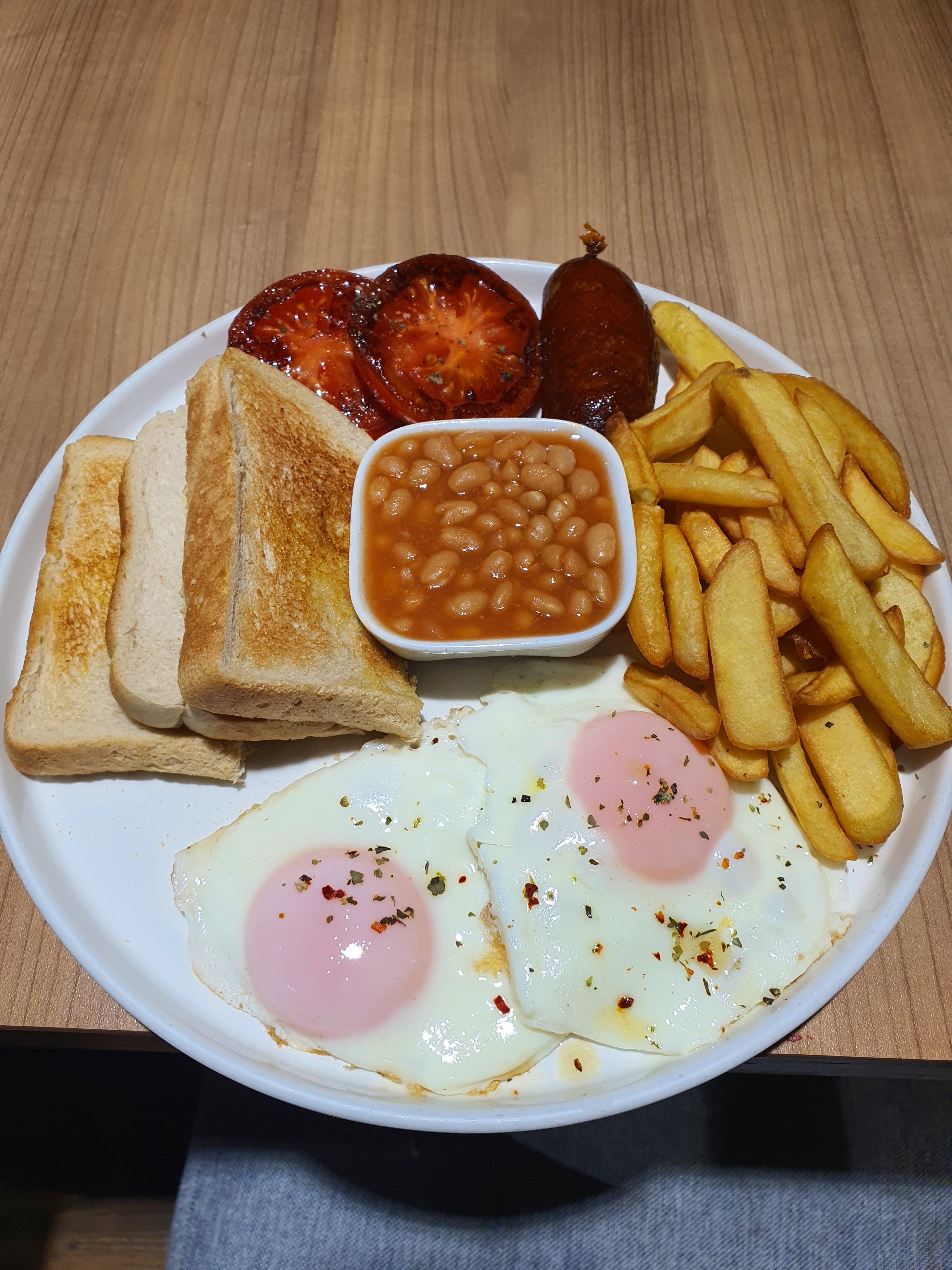 Half English breakfast