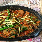 Mutton Green Karahi