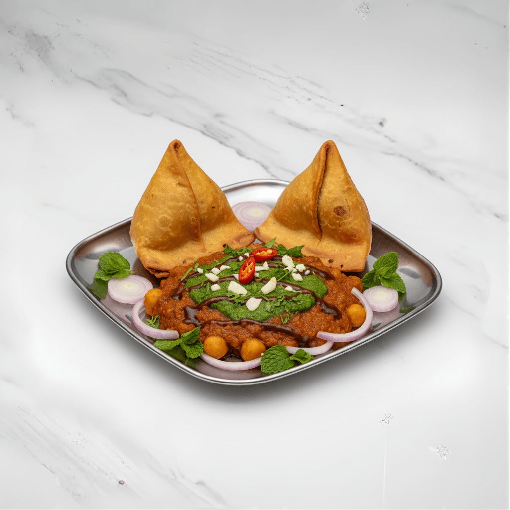 Samosa Chaat (2 Pcs) 🌶️🌶️