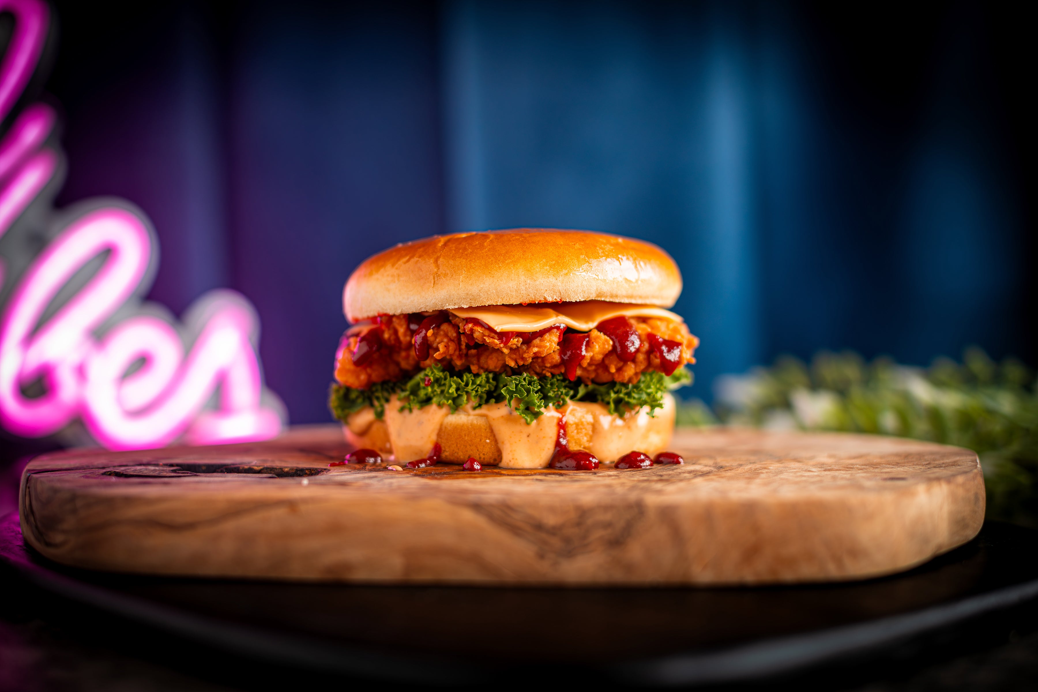 Seoul Spicy Slaw Burger