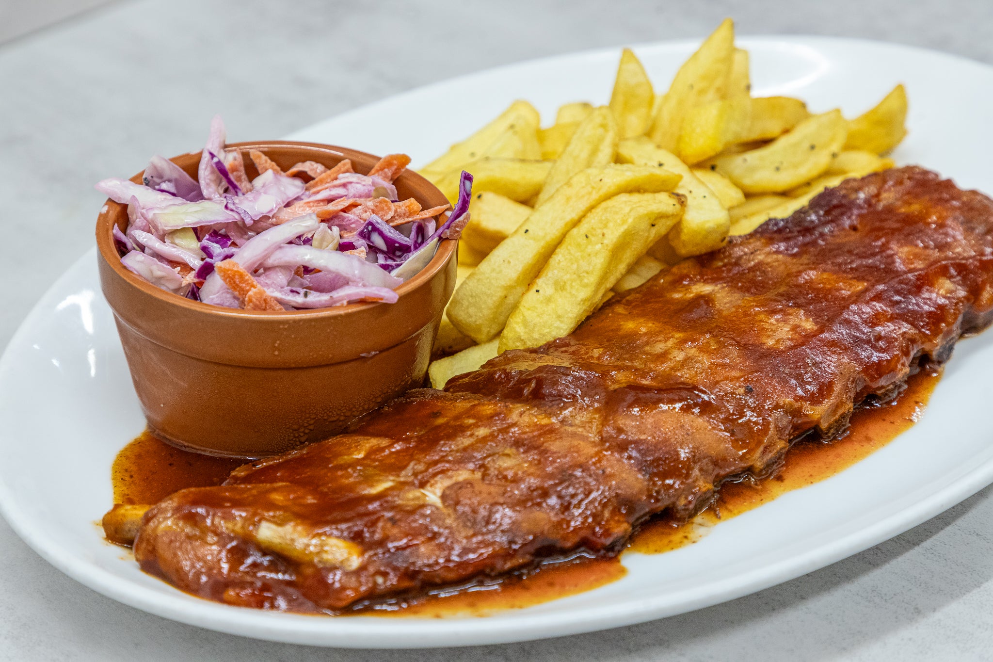 Full Rack of Live Lounge Smoky BBQ Ribs