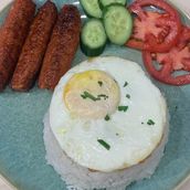 Filipino Longsilog Breakfast