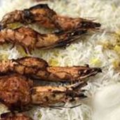 Grilled shrimp meal / w shark