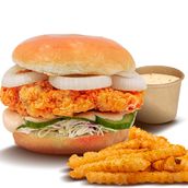 Chicken Burger (With Fries)
