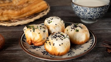 Shanghai Pan-Fried Soup Dumplings上海生煎包4个