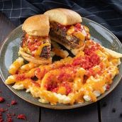 Triple Cheese Beef Burger