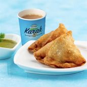 Chai and Chicken Tikka Samosa Combo