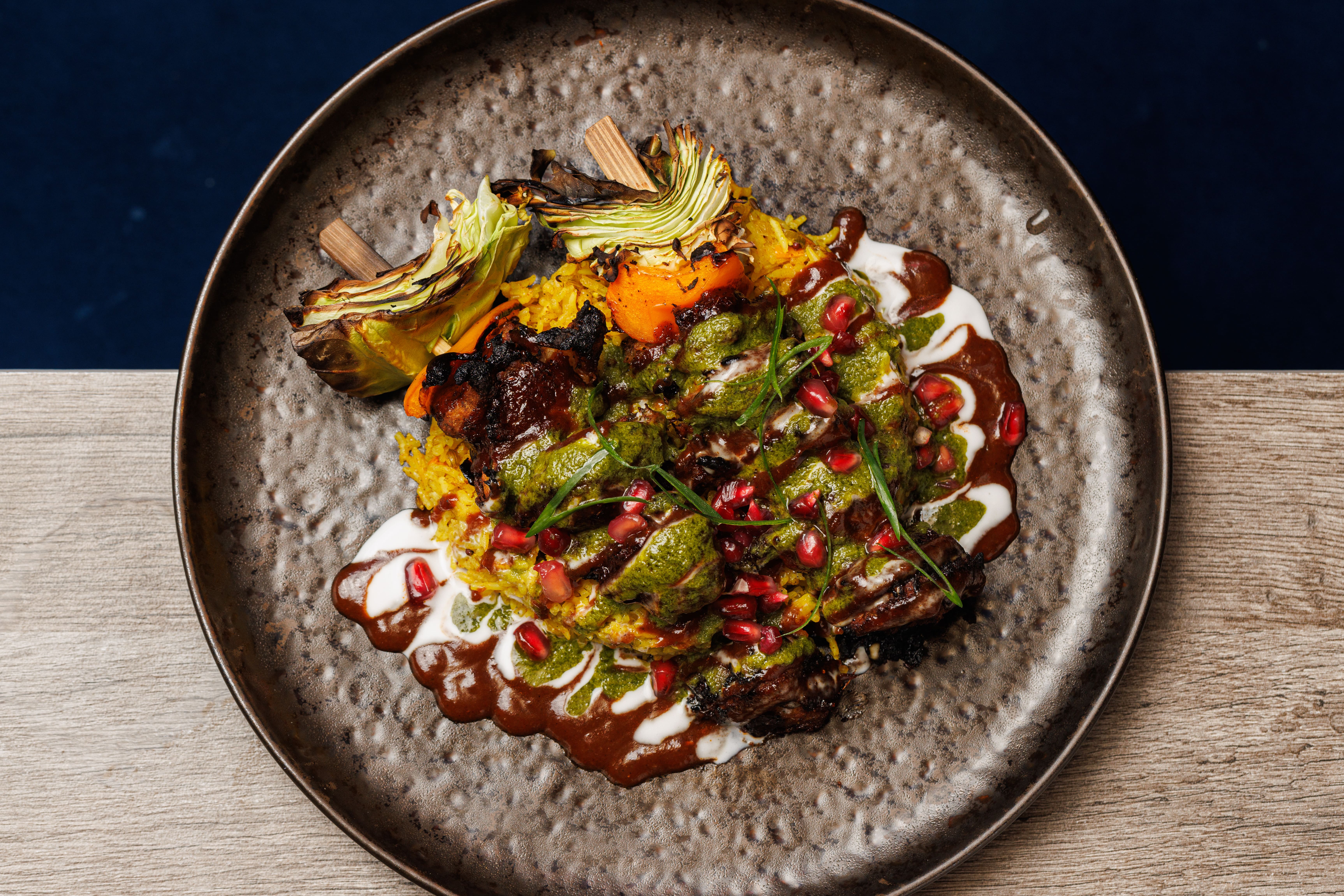 Jerk Oyster Mushroom, Tofu and Plantain Skewers