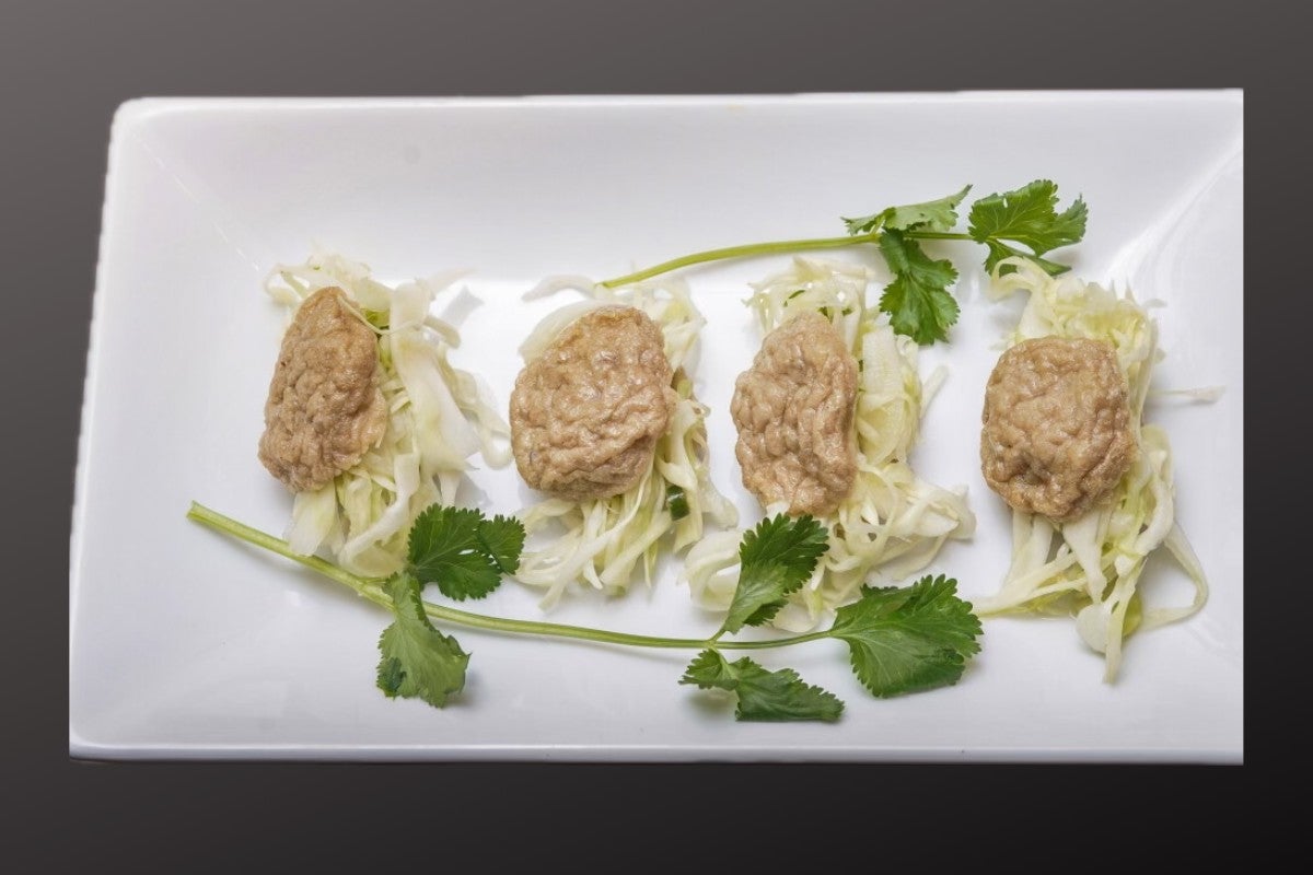 Fried Fish Cake Pockets Stuffed with Vegetables