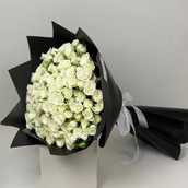 Baby Rose White Bouquet 20 Sticks Over 42