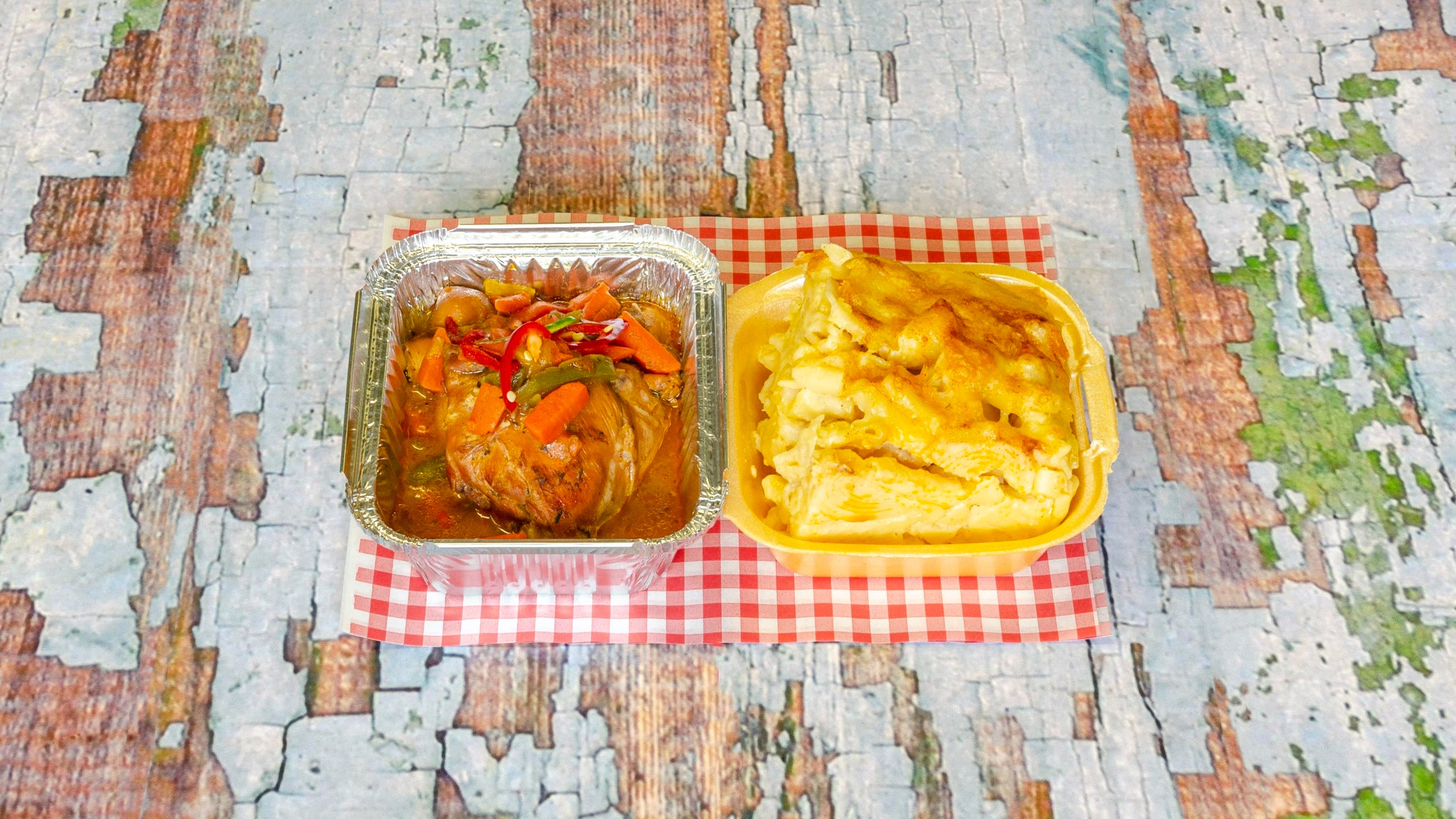 Jerk Chicken Mac and Cheese