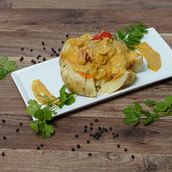 Baked Potato With Chicken Korma