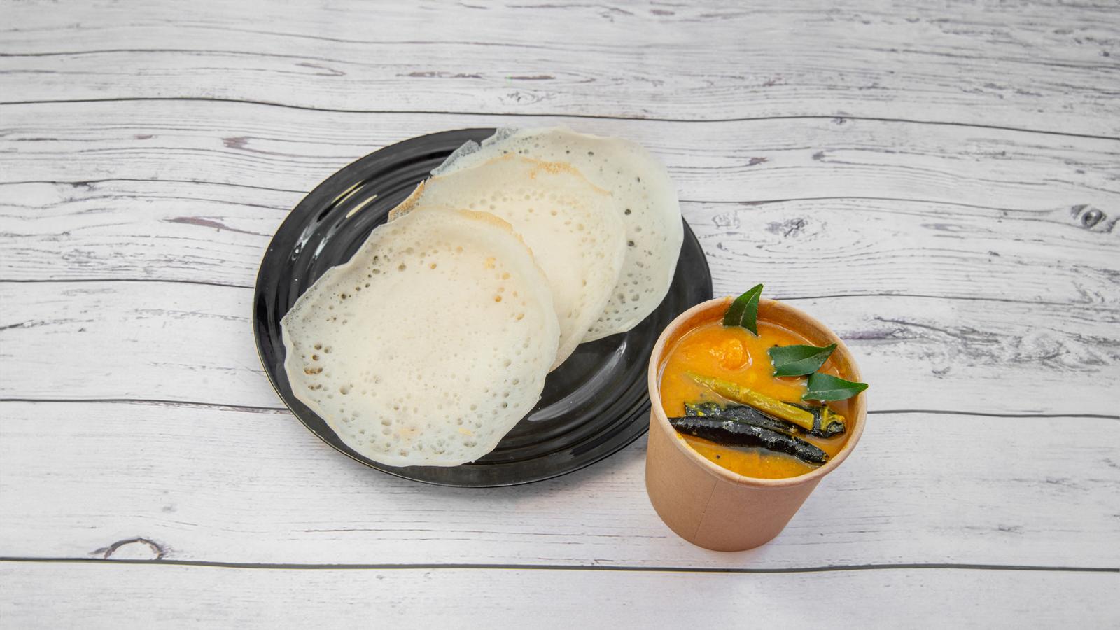 Appam with Veg-stew