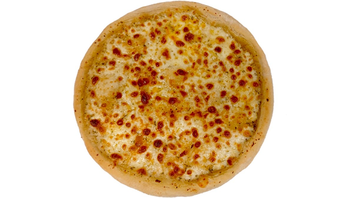 Garlic bread with tomato base and cheese
