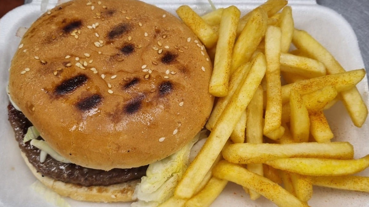 Chicken Burger with Chips