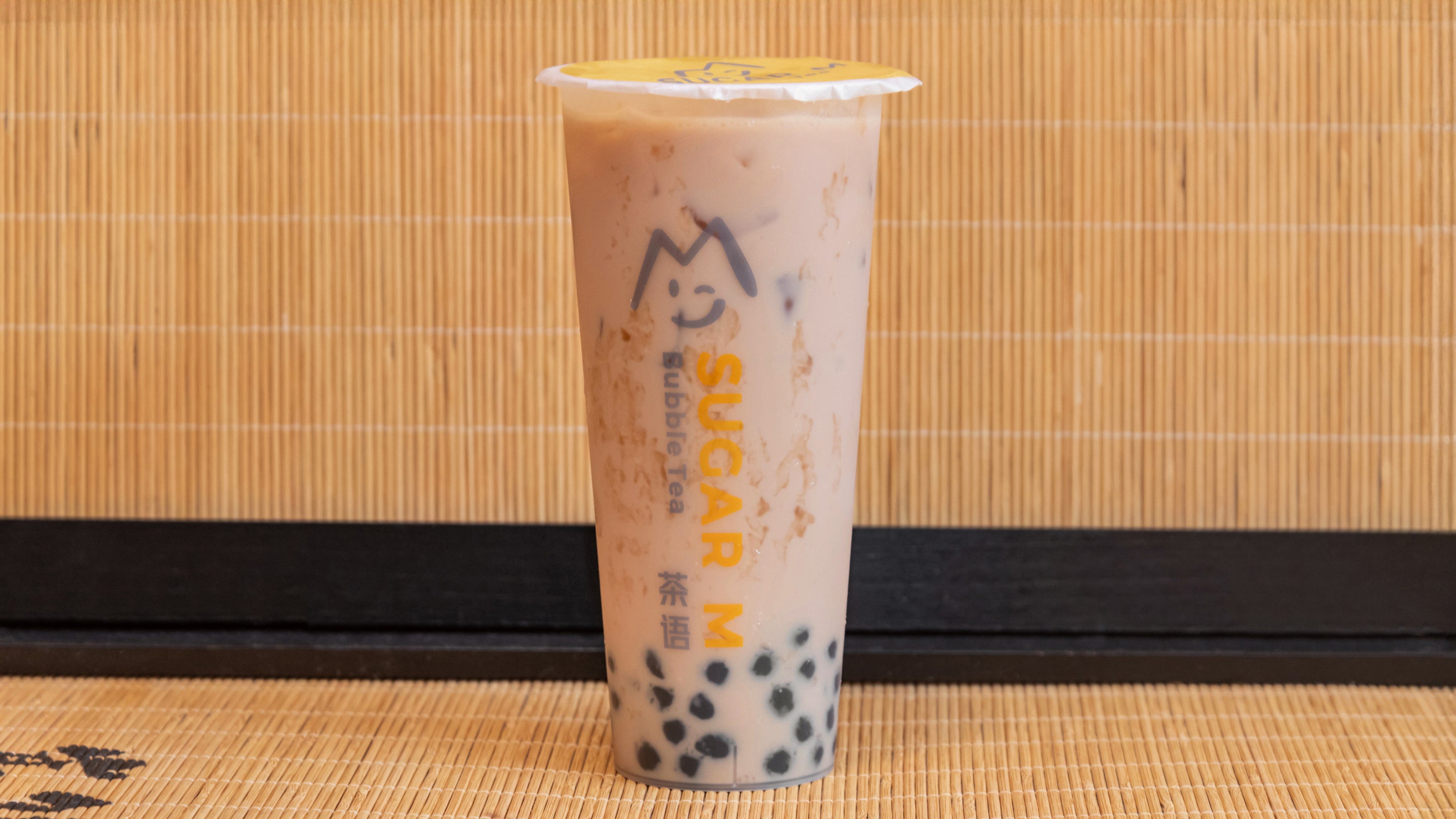 Osmanthus Green Tea Latte with Pearls (Large)