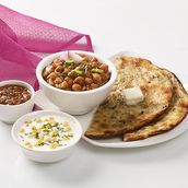 Amritsari Kulcha Combo with Chole & Raita