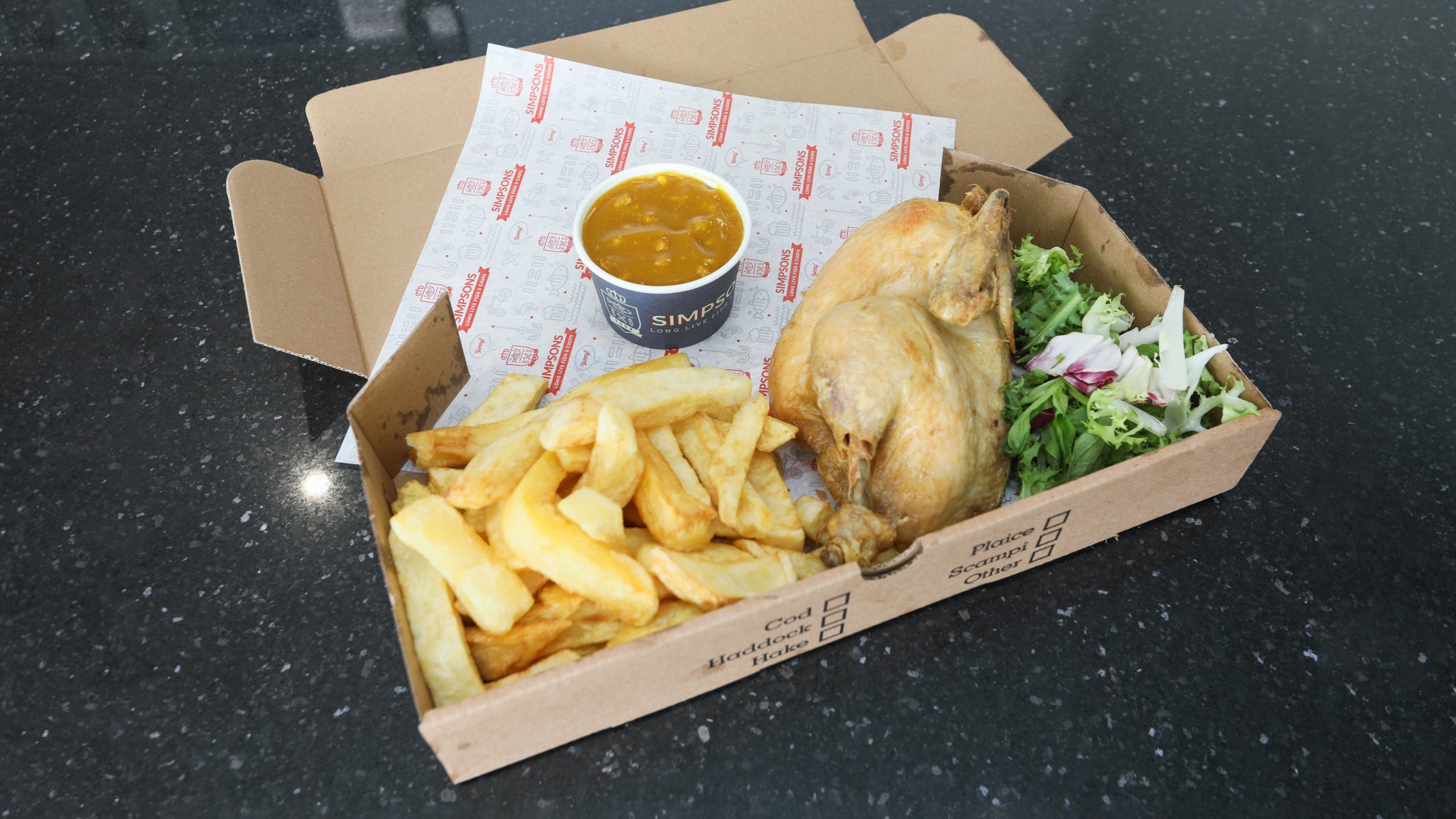 1⁄2 Rotisserie Chicken & Chips