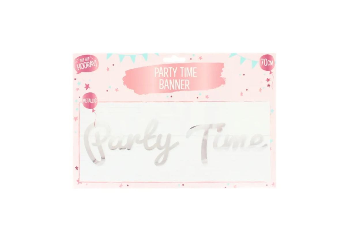 Party Time Mini Banner 70cm