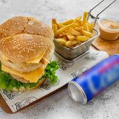 Crispy Duoble Chicken Burger 