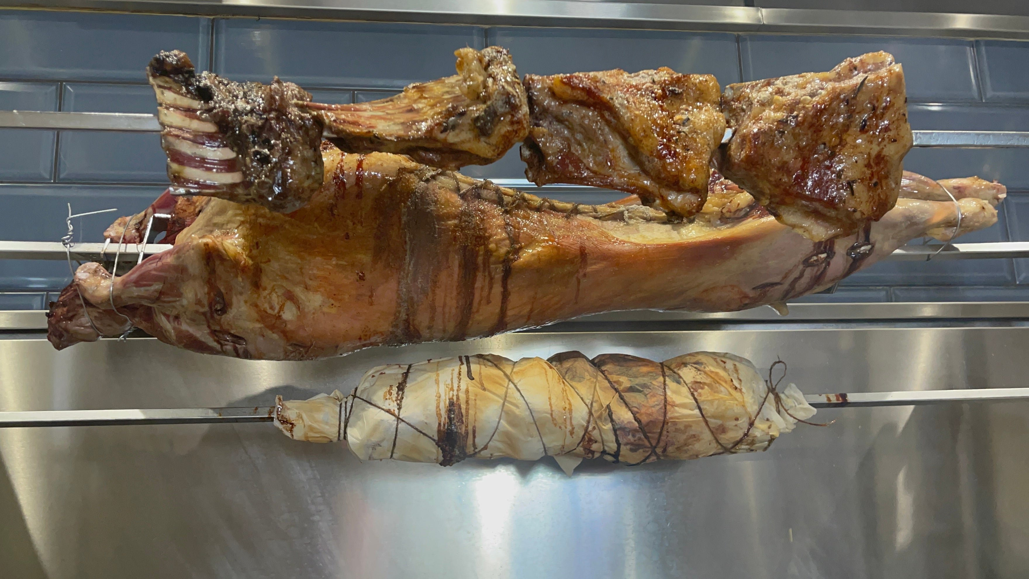 Lamb on a souvla