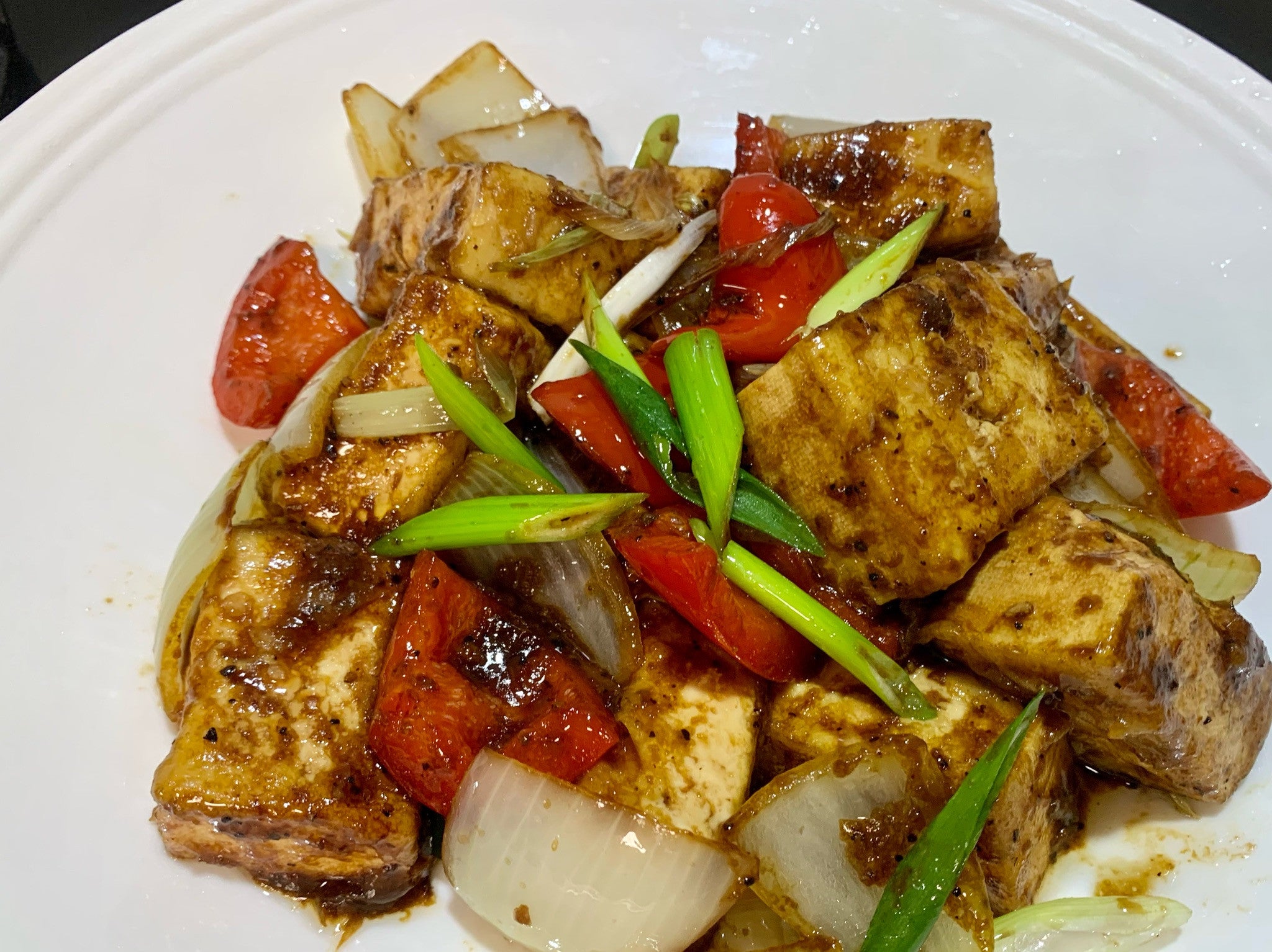 Tofu in Black Bean Sauce 豉椒豆腐
