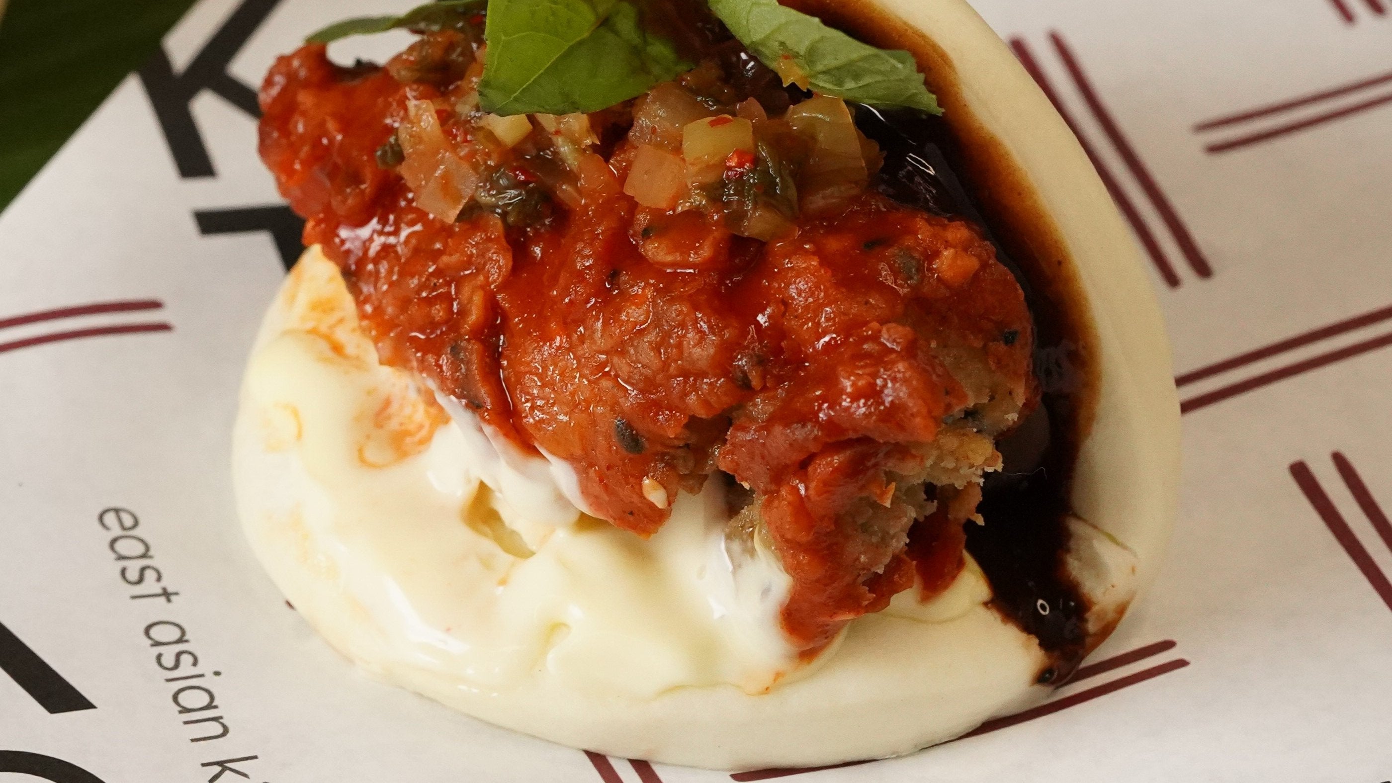 Spicy Korean Chicken Bao