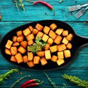 Parsley potato with butter