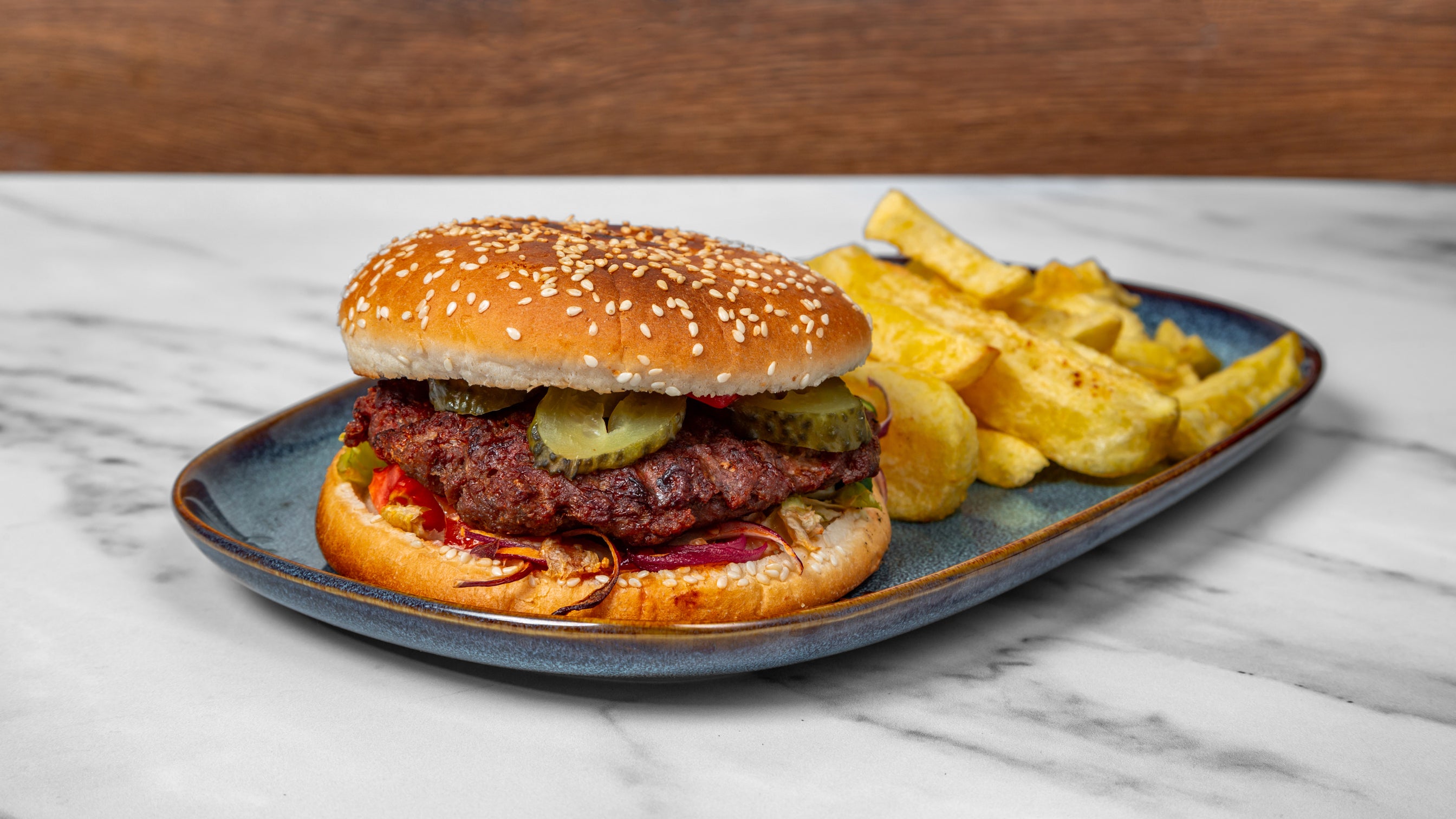 Battered Halloumi Burger