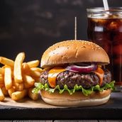 Patty Melt Beef Meal (Combo For 1)